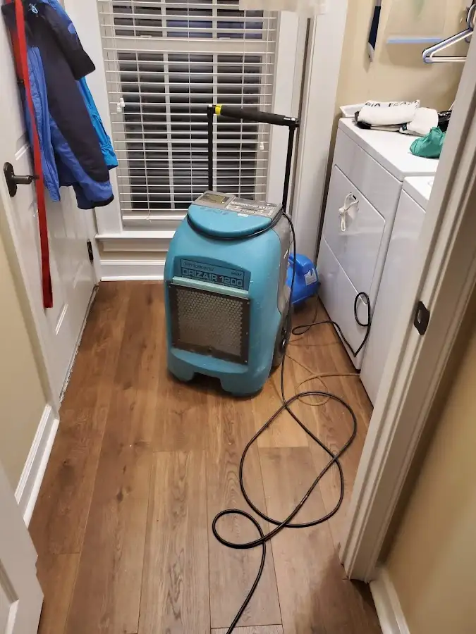 Commercial dehumidifier deployed for Flood Damage Cleanup in La Cresta