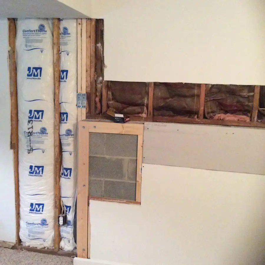 Wall insulation replacement during Structural Drying in La Cresta